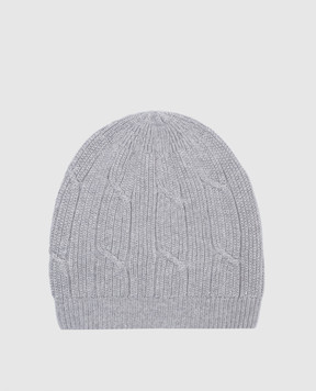 Peserico Gray hat with wool, silk and cashmere with lurex S36185F0709095