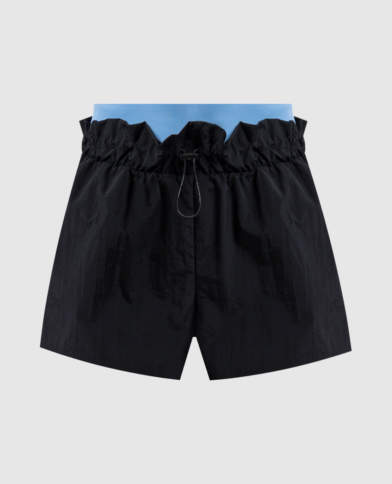

Black double-layered shorts with logo Off-White