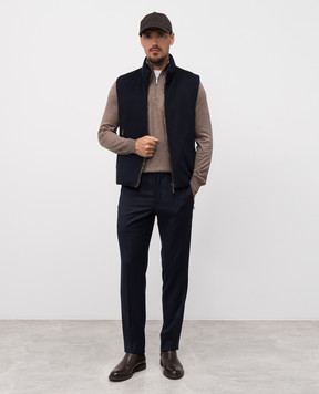 Bertolo Cashmere Brown silk and wool jumper 901615000048