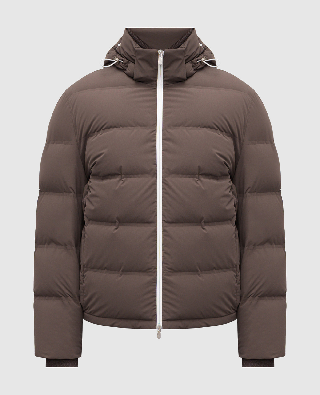 Brown down jacket Brunello Cucinelli