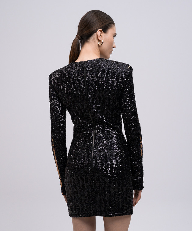 balmain embroidered mini dress BALMAIN EMBROIDERED SHORT DRESS main image 1