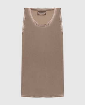 Brunello Cucinelli Beige silk top M0C59E0600