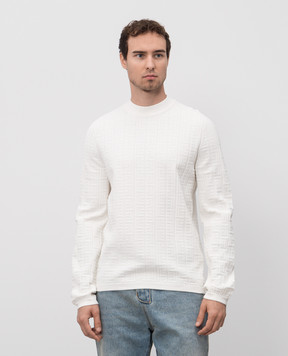 Balmain White jumper PB Labyrinth FH1KF096KI63