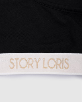 Story Loris Children's black top with logo 253796