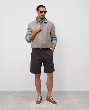 Brunello Cucinelli Beige straight-cut T-shirt M0B131308