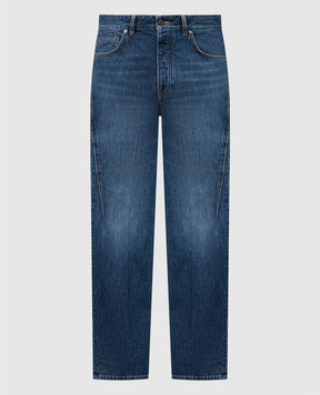 Givenchy Blue jeans with logo patch BM51MK516L