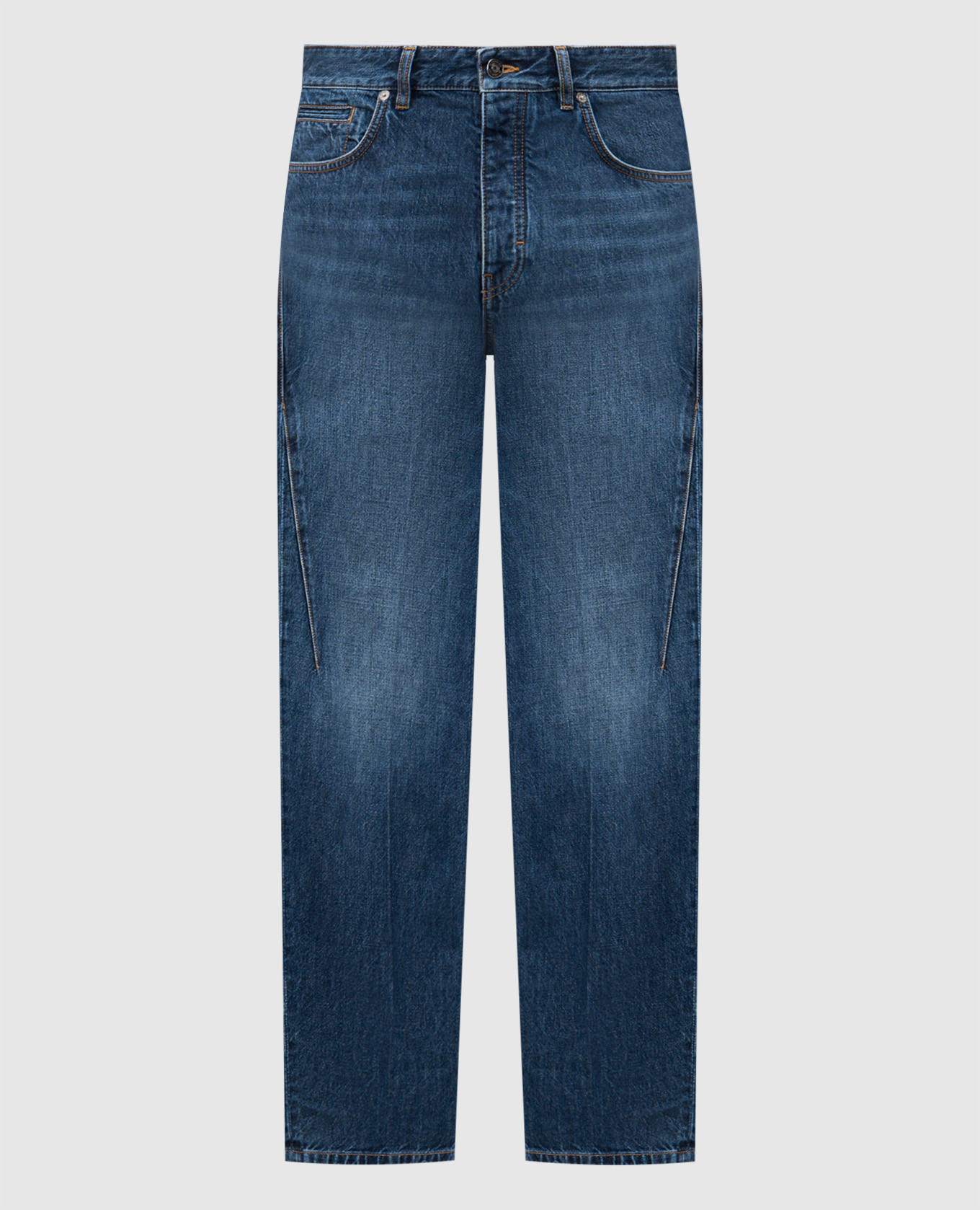 Blue jeans with logo patch Givenchy
