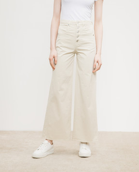 Woolrich Beige pants with logo patch CFWWTR0176FRUT3695