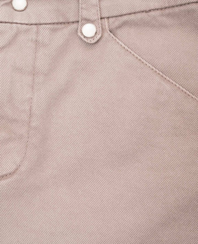 Brunello Cucinelli Children's khaki denim shorts B277PP908C
