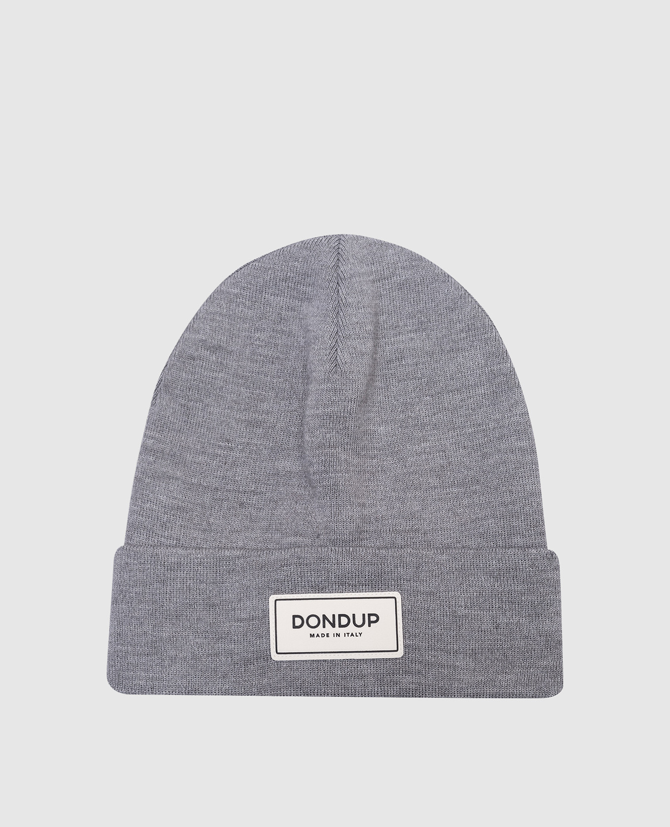 Gray wool cap with logo dondup
