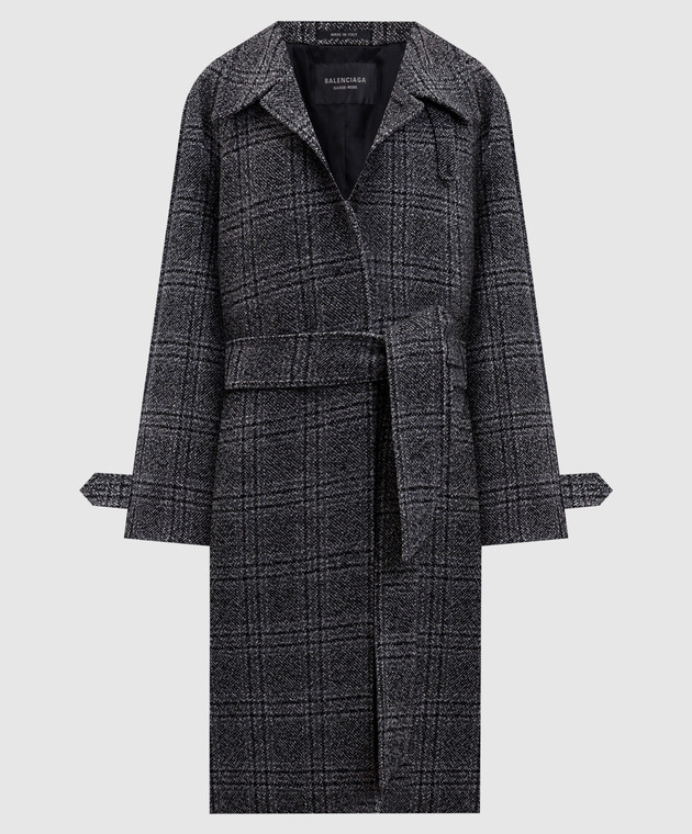 コート BALENCIAGA Women Coats 838934TSU201269 Grey Balenciaga - Wool long coat grey - The Corner