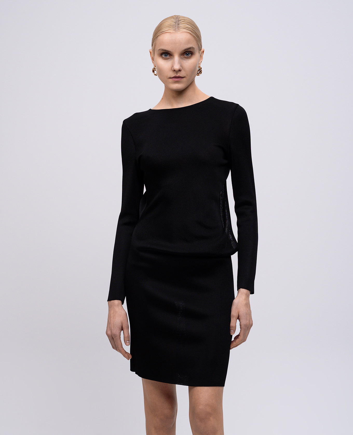 

Black mini dress with open back Tom Ford