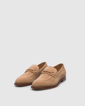 Brunello Cucinelli Beige suede loafers MZUPEAU729