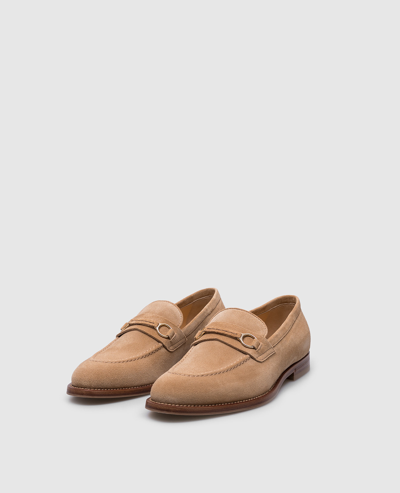 Beige suede loafers Brunello Cucinelli 2