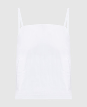 Max Mara Sportmax White CARMINE top with crystal CARMINE