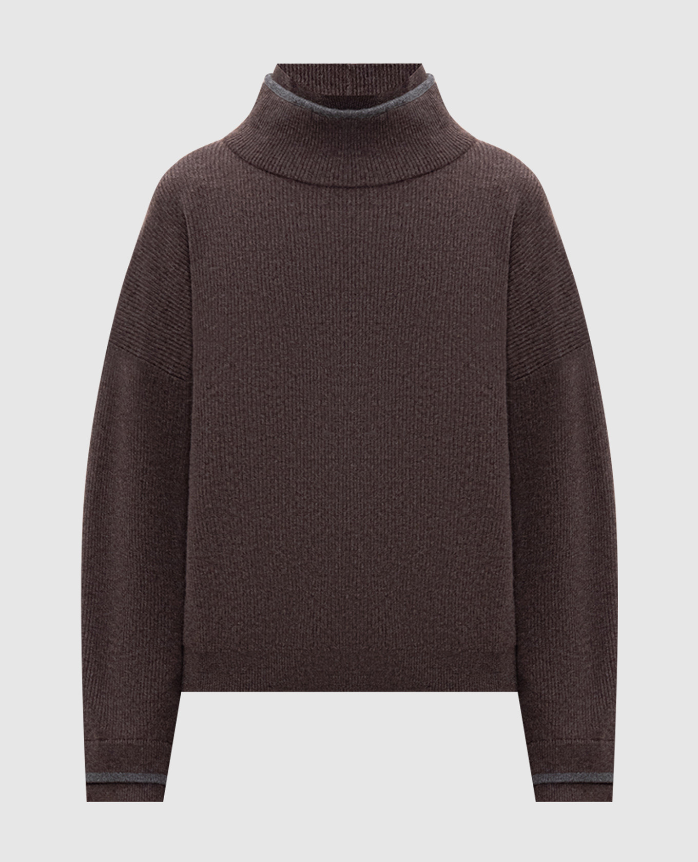 

Brown wool, cashmere and silk sweater Brunello Cucinelli