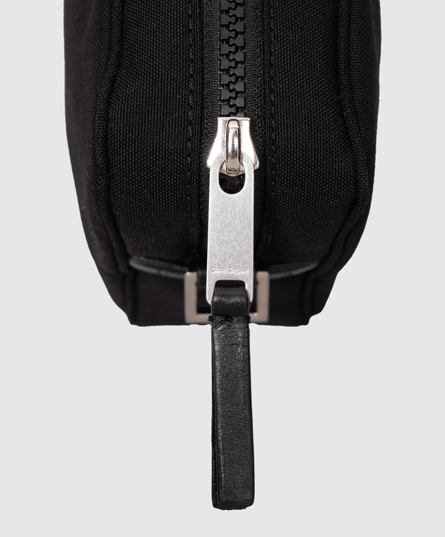 Palm Angels - Black Cordura bag with logo embroidery Palm Angels - Black Cordura bag with logo embroidery