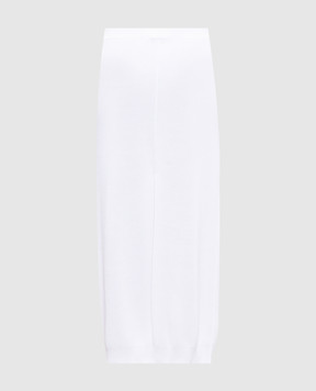 Brunello Cucinelli White skirt with a scar M19196989