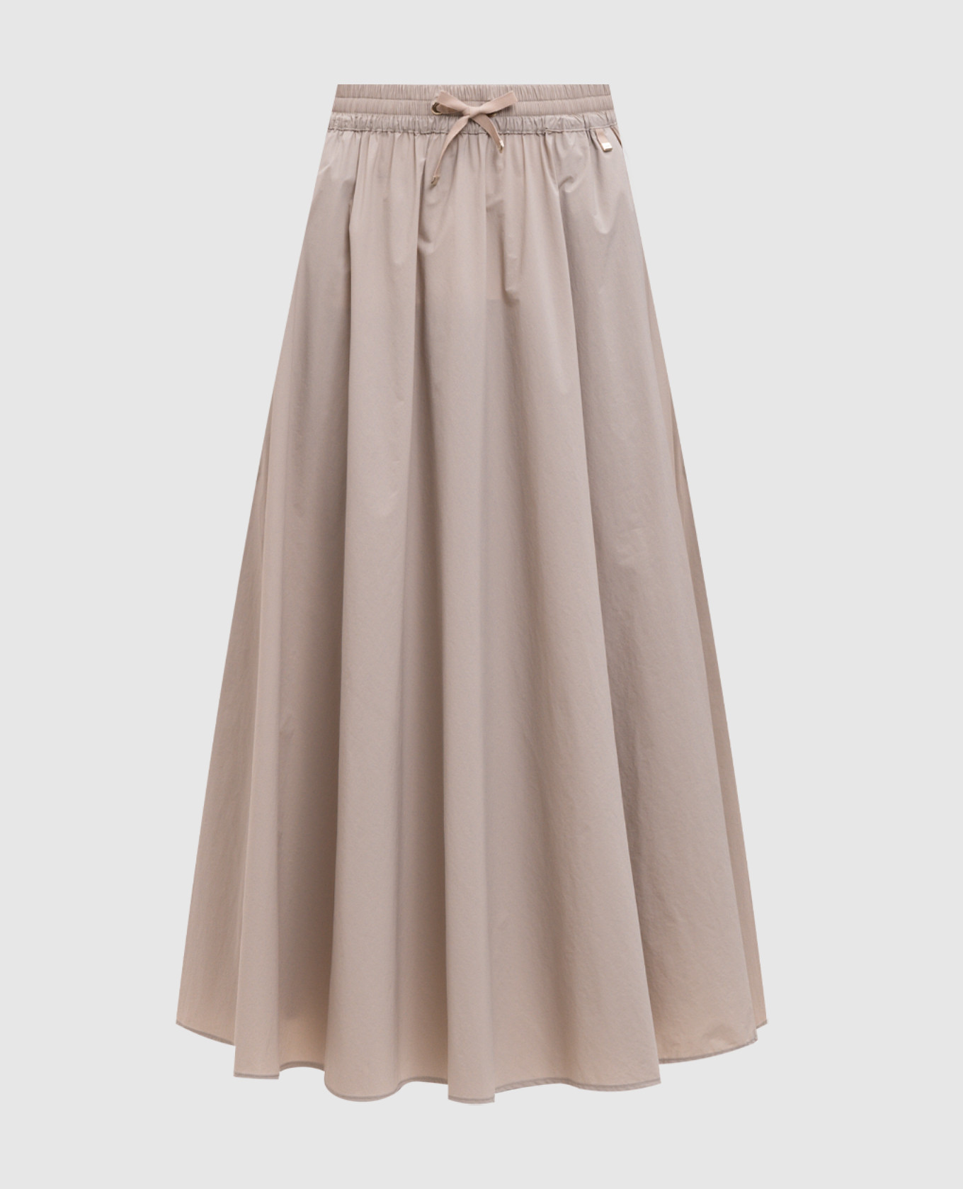 

Beige midi skirt with logo Herno