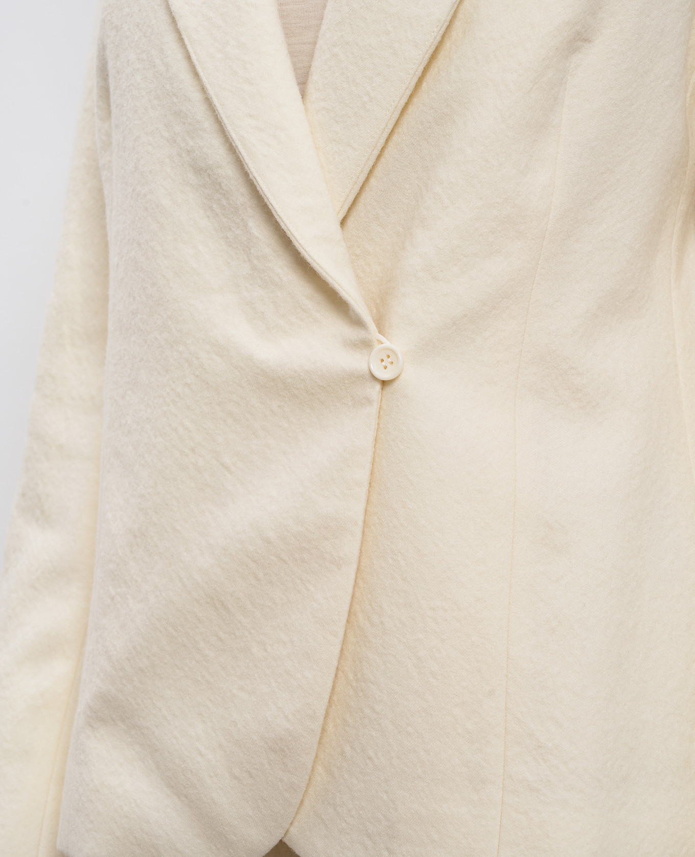 White wool jacket Intoca 5