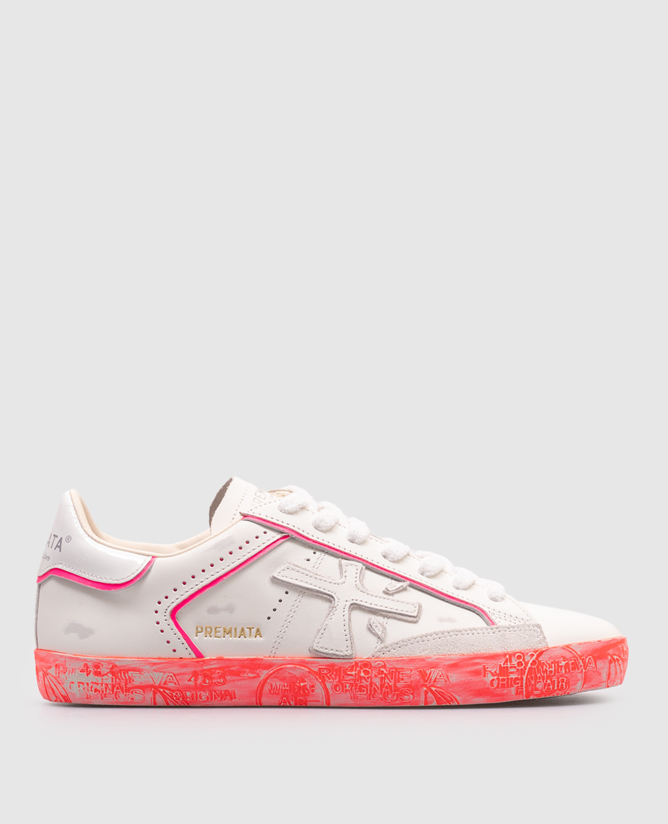 

STEVEND white leather sneakers Premiata
