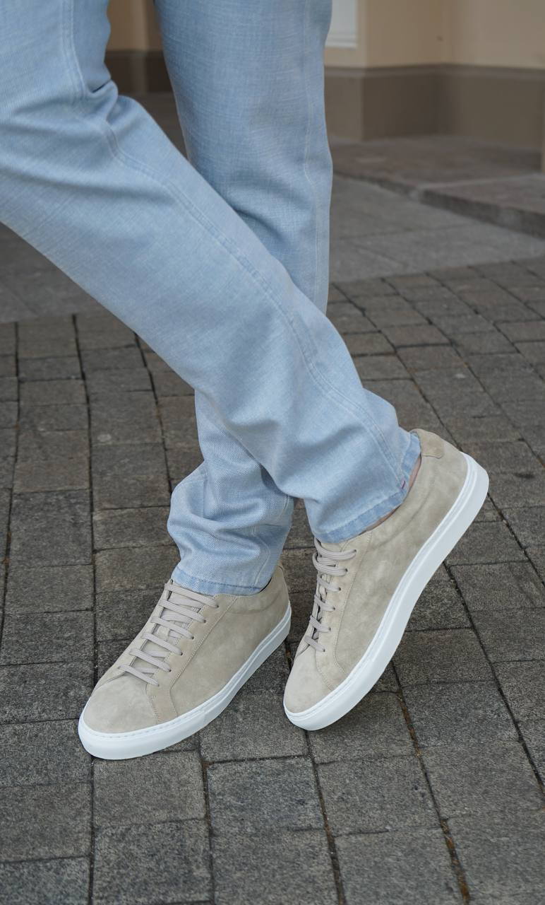 

BOLDINI suede sneakers in khaki color MooRER