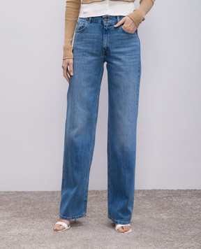 Twinset Blue jeans with logo patch 251TP2571
