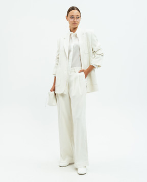 Toteme White asymmetric blouse 243WRT2522FB0238