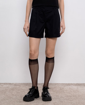 Max Mara Black BERGEN shorts with lapels BERGEN