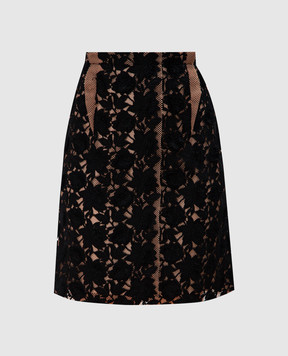 Lanvin Beige skirt with lace RWST41123081