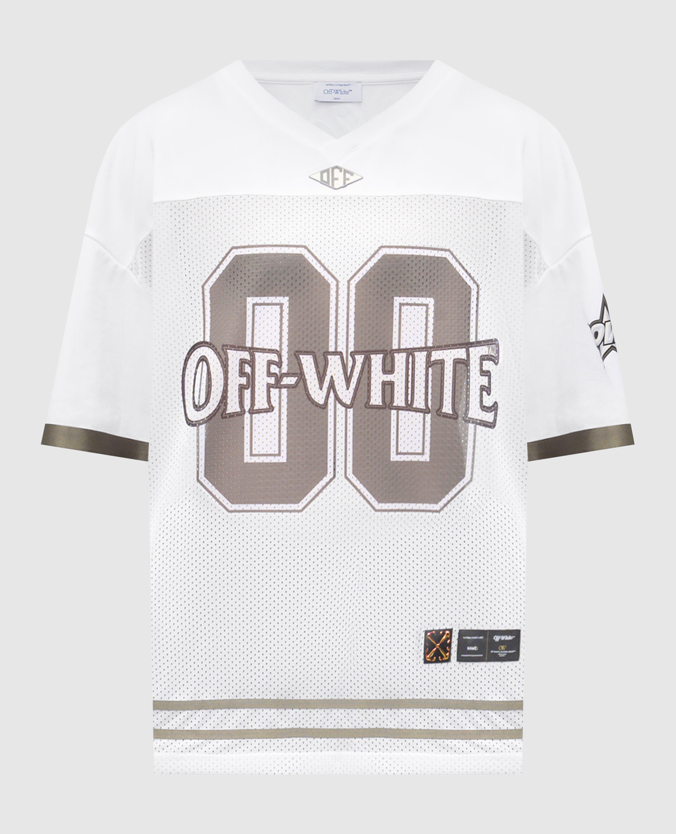 

White Mesh Football T-shirt Off-White