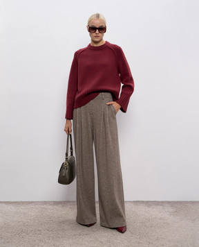 Simkhai Curtis burgundy cashmere sweater 5252182K