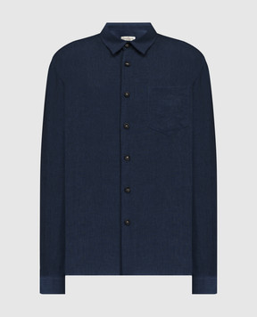 Cashmere&Whiskey Blue linen shirt 0331900195