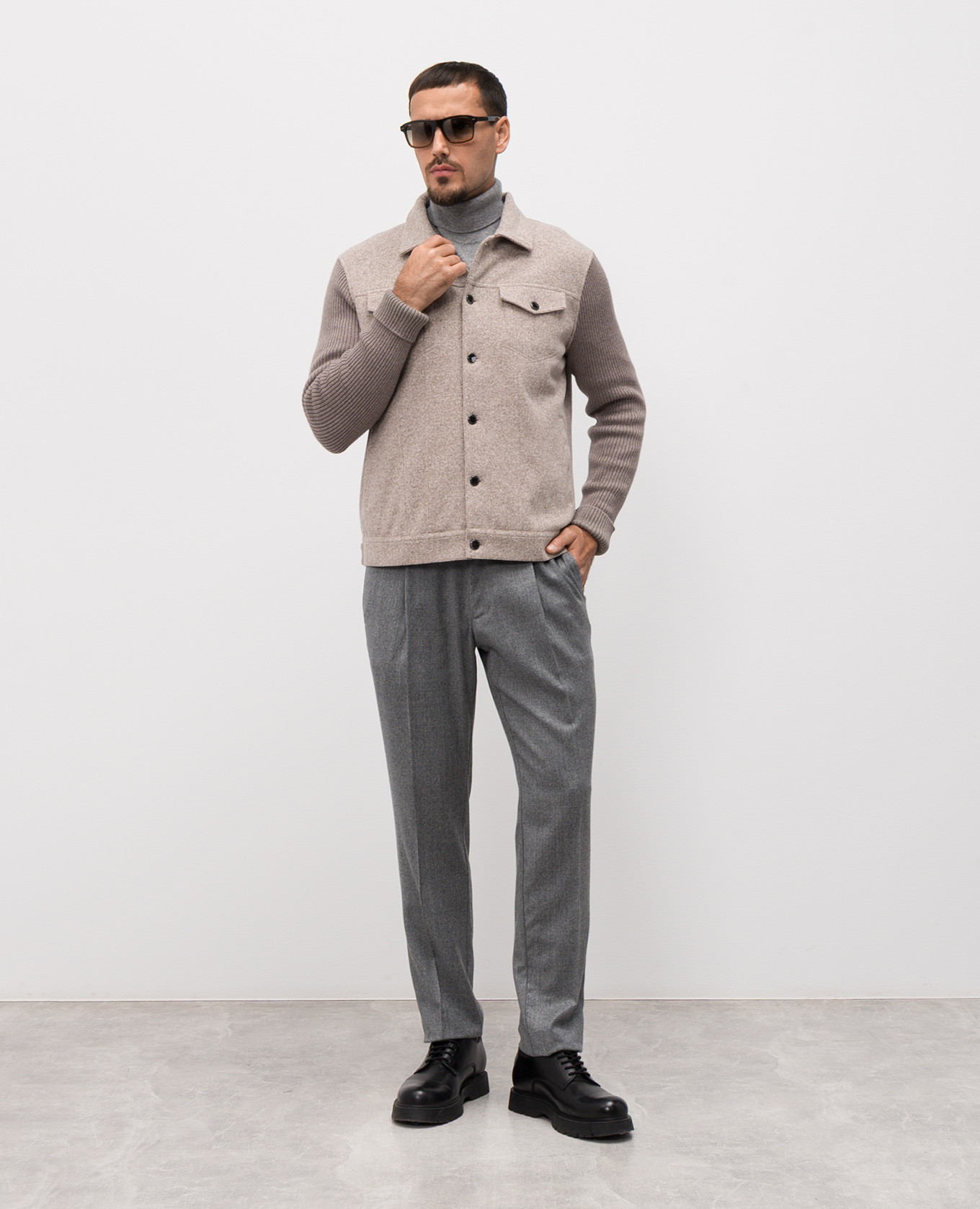 

Gray wool pants CAPOBIANCO, Grey