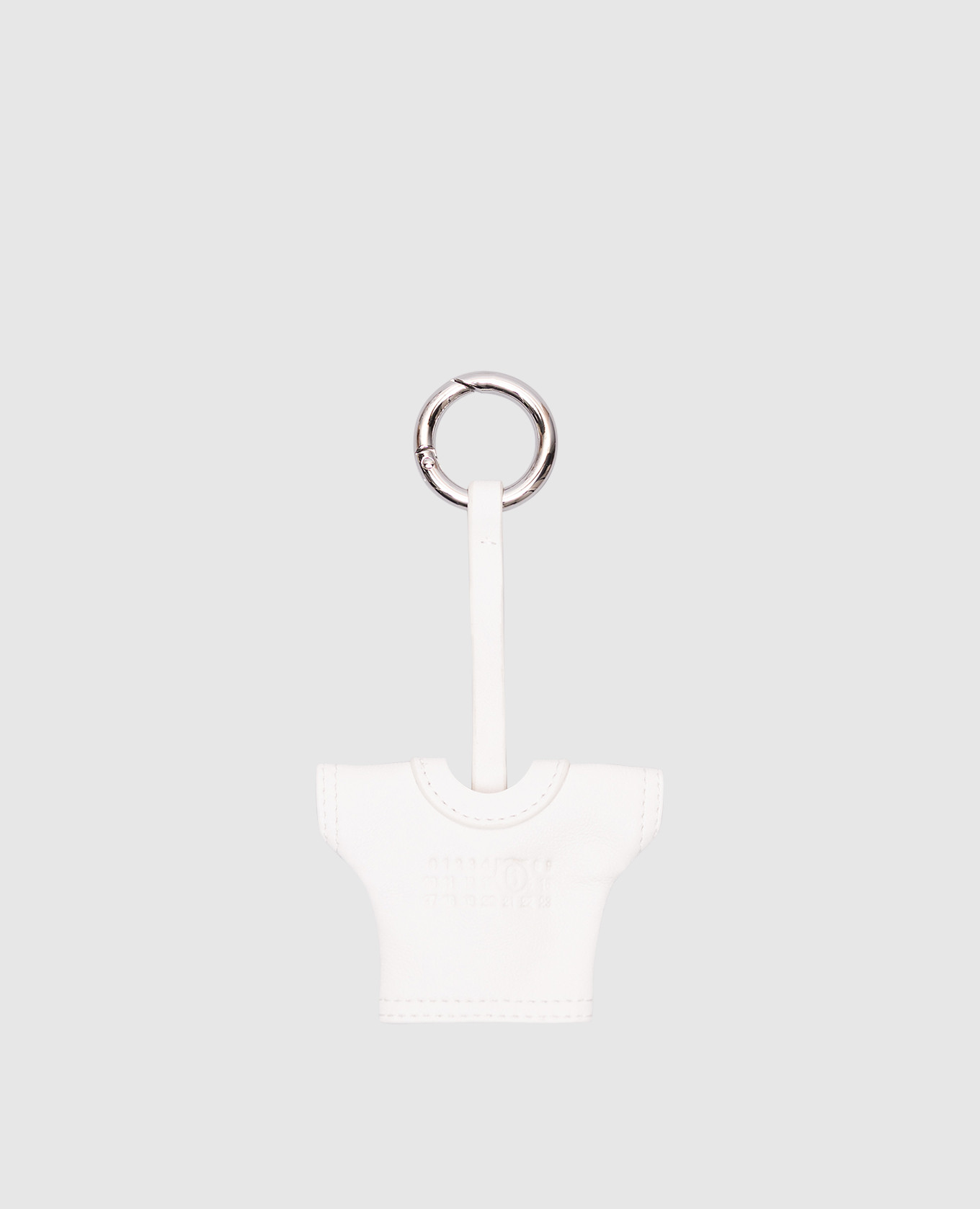 

White leather t-shirt keychain Maison Margiela MM6