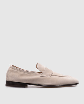 Brunello Cucinelli Gray suede loafers MZUCAHG730