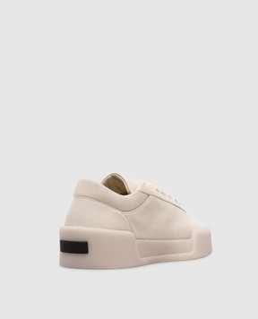 Fear of God Beige Aerobic Low nubuck sneakers with logo FGE280101NUBw