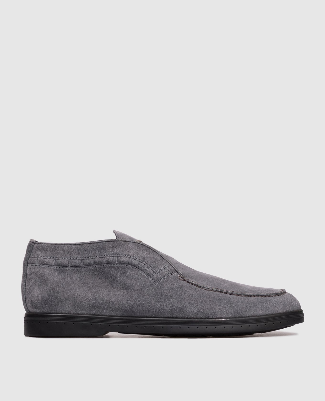

Grey suede deserts with emblem Stefano Ricci