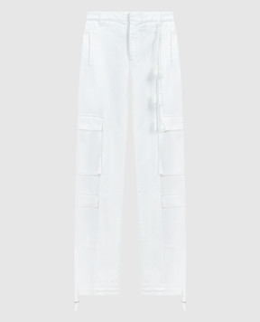 Dondup White cargo Tori DP711CF0176DPTDW