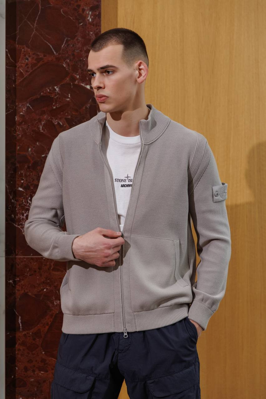

Gray cashmere cardigan Stone Island, Grey