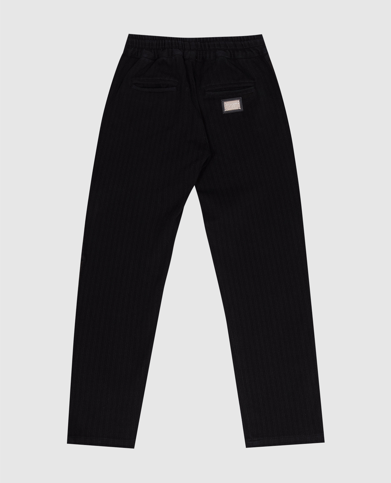 

Children's black pants in a stripe with a logo Dolce&Gabbana