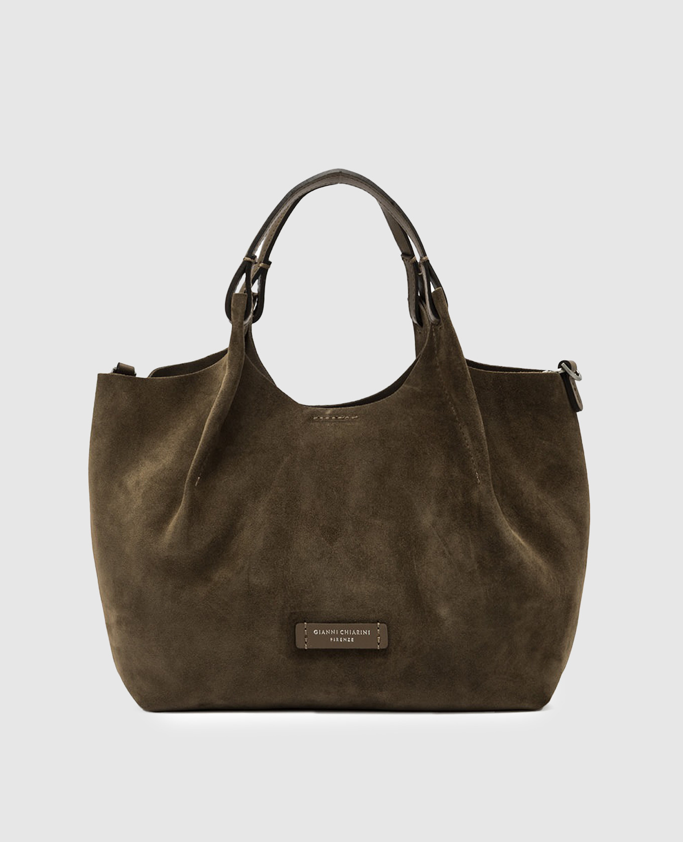 

Dua khaki suede tote bag Gianni Chiarini