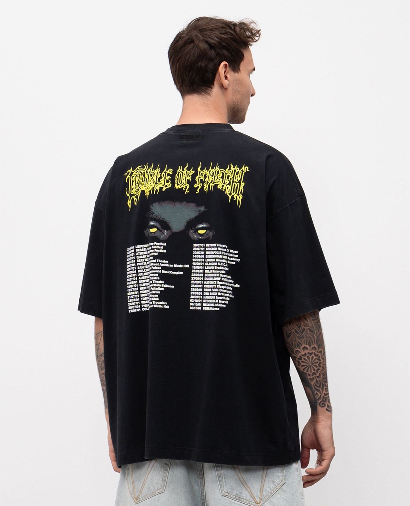 Black T-shirt with print Vetements 4