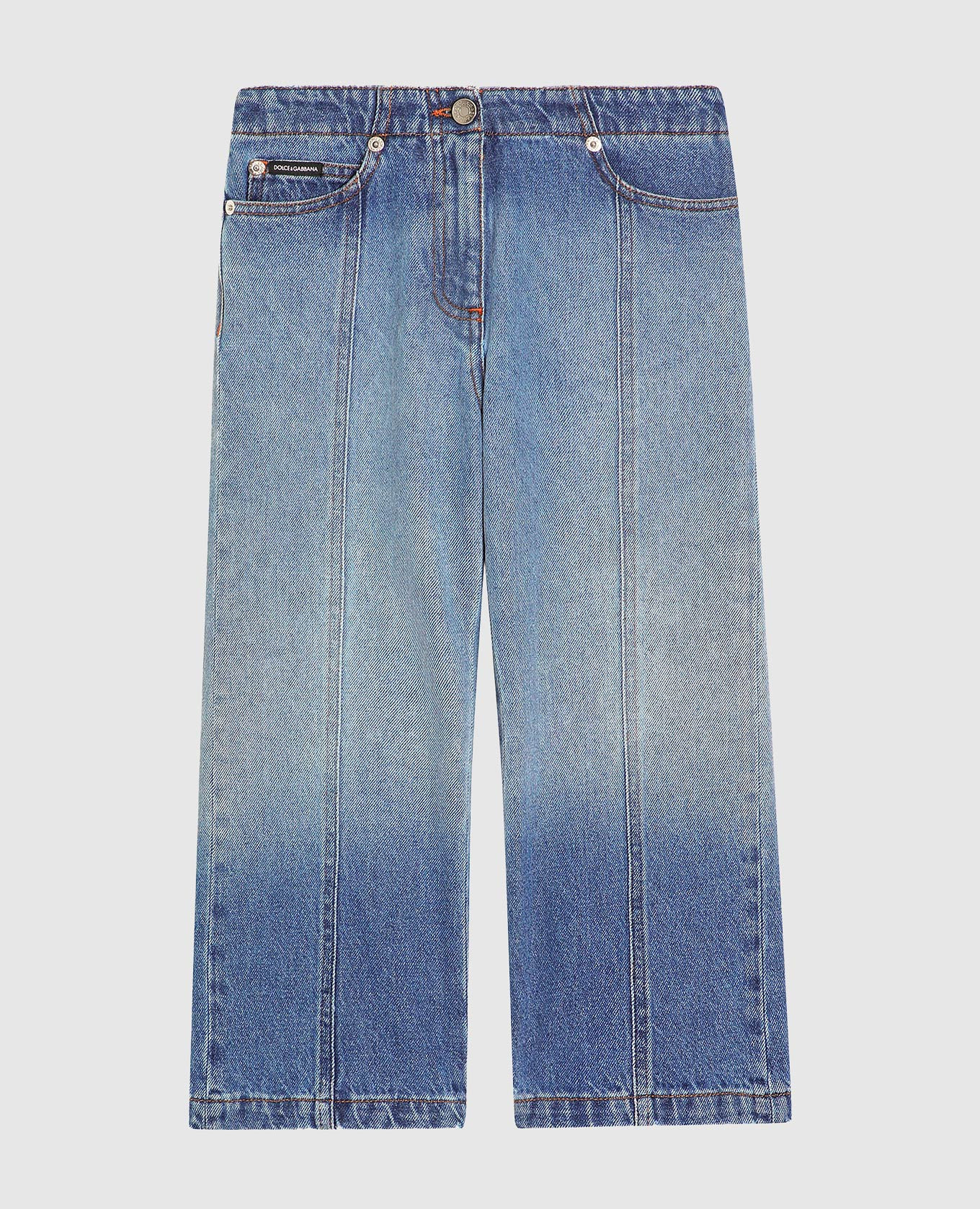

Children's blue jeans with logo Dolce&Gabbana