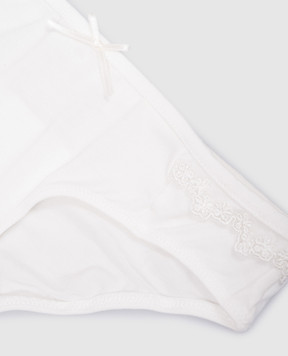 Story Loris Children's white panties with lace 17137