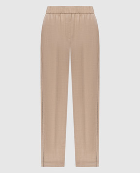 Peserico Beige wool pants A0407203359