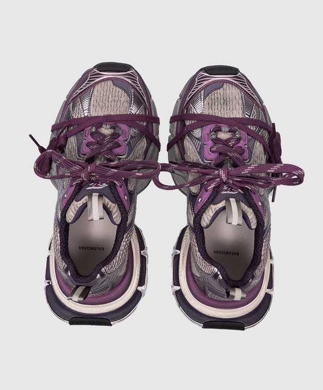 Balenciaga - Fioletowe sneakersy 3XL z efektem vintage 734731W3XL5