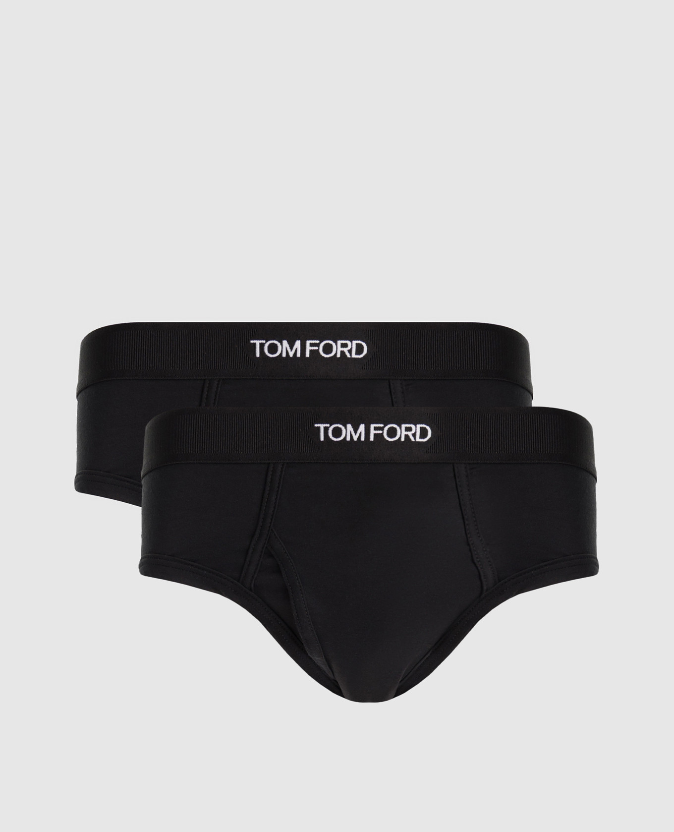 

Set of black briefs with logo pattern Tom Ford