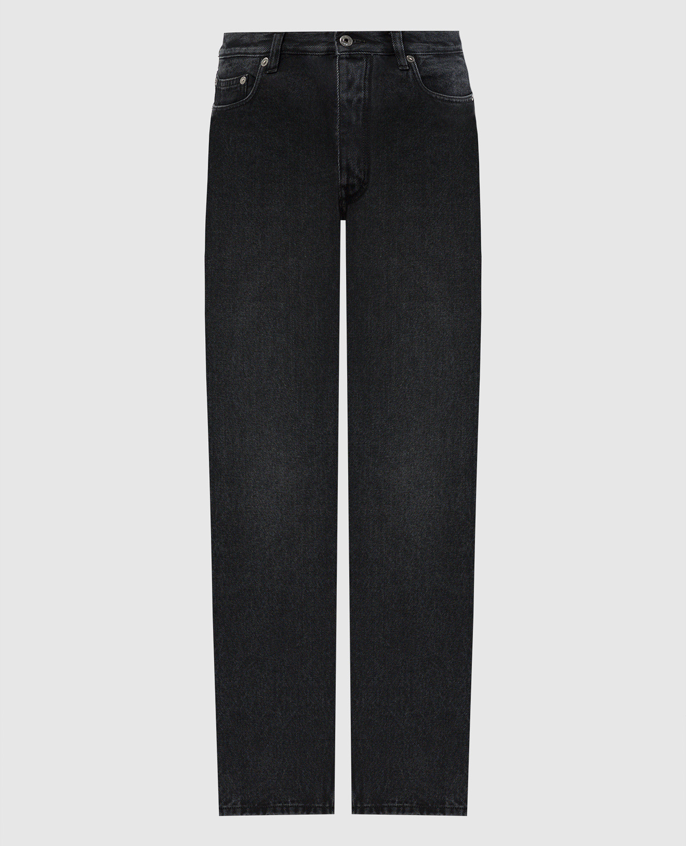 

Gray jeans with a logotype patch Off-White, Grey