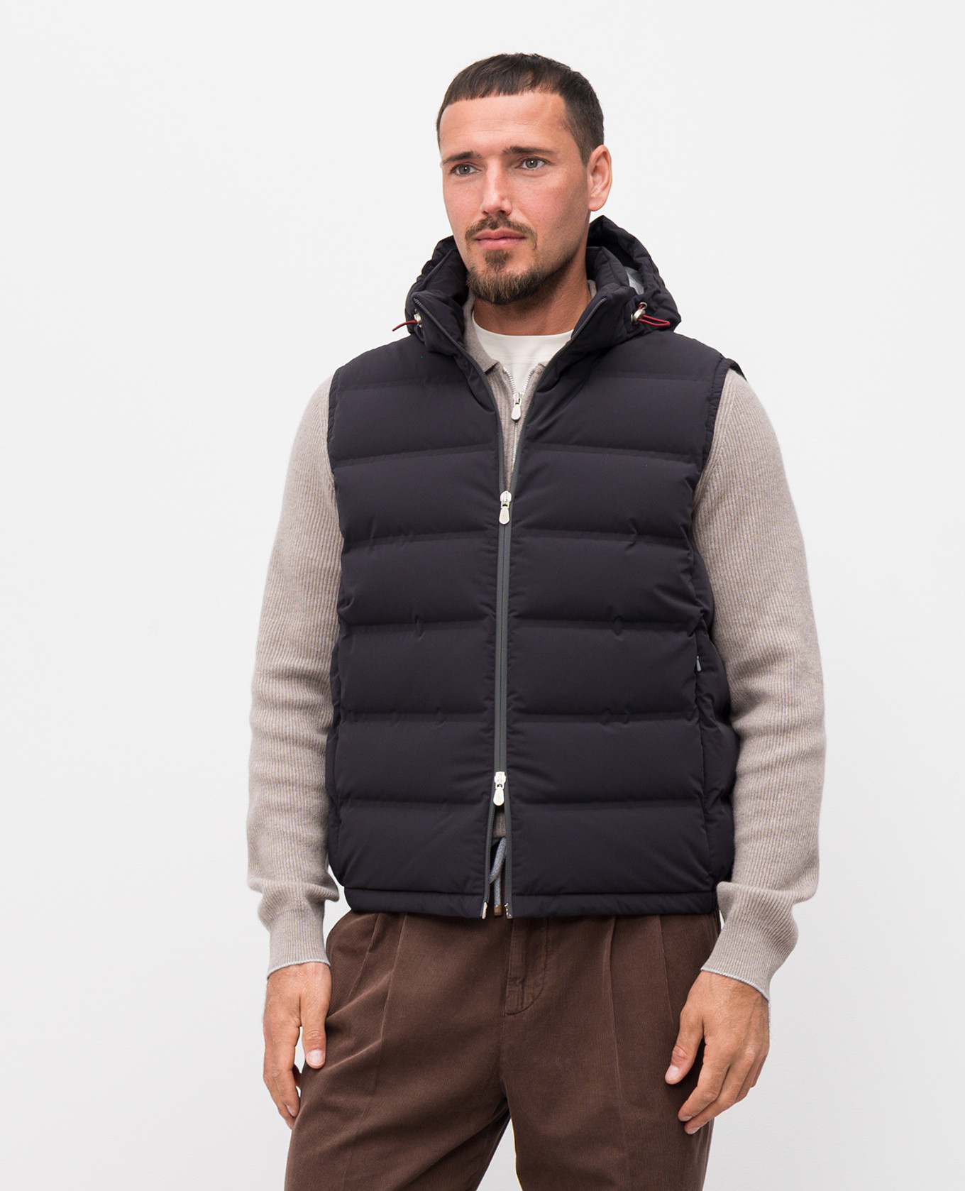 

Blue down vest Brunello Cucinelli